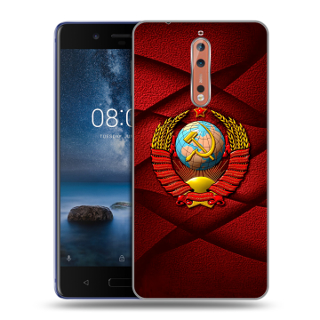 Пластиковый чехол на Nokia 8 с принтом Герб СССР Пластиковый чехол на Nokia 8 с принтом Герб СССР