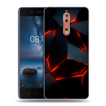 Пластиковый чехол на Nokia 8 с принтом Яркие абстракции Пластиковый чехол на Nokia 8 с принтом Яркие абстракции