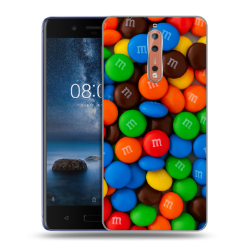 Пластиковый чехол на Nokia 8 с принтом Конфеты Пластиковый чехол на Nokia 8 с принтом Конфеты