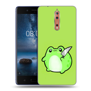 Пластиковый чехол на Nokia 8 с принтом Лягушенок Пластиковый чехол на Nokia 8 с принтом Лягушенок