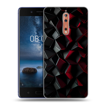 Пластиковый чехол на Nokia 8 с принтом Абстракция Пластиковый чехол на Nokia 8 с принтом Абстракция