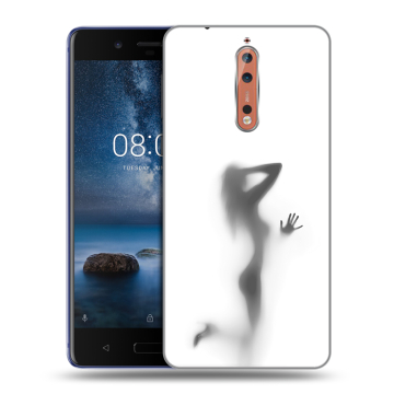 Пластиковый чехол на Nokia 8 с принтом Силуэт