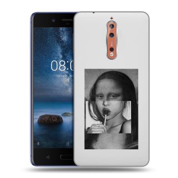 Пластиковый чехол на Nokia 8 с принтом Мона Лиза Пластиковый чехол на Nokia 8 с принтом Мона Лиза