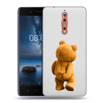 Пластиковый чехол на Nokia 8 с принтом Медведь Пластиковый чехол на Nokia 8 с принтом Медведь