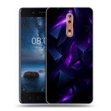 Пластиковый чехол на Nokia 8 с принтом Абстракиция