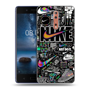Пластиковый чехол на Nokia 8 с принтом Найк Пластиковый чехол на Nokia 8 с принтом Найк