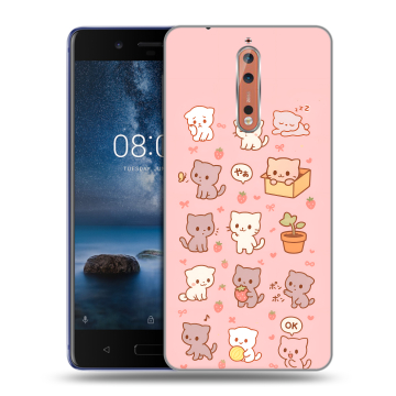 Пластиковый чехол на Nokia 8 с принтом Hello Kitty Хелоу Кити Пластиковый чехол на Nokia 8 с принтом Hello Kitty Хелоу Кити