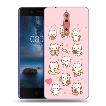 Пластиковый чехол на Nokia 8 с принтом Hello Kitty Хелоу Кити Пластиковый чехол на Nokia 8 с принтом Hello Kitty Хелоу Кити