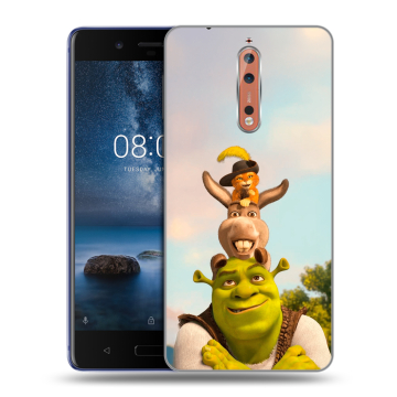 Пластиковый чехол на Nokia 8 с принтом Шрек Shrek Пластиковый чехол на Nokia 8 с принтом Шрек Shrek
