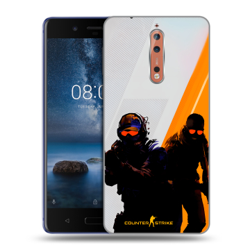 Пластиковый чехол на Nokia 8 с принтом Контер страйк Counter strike Пластиковый чехол на Nokia 8 с принтом Контер страйк Counter strike