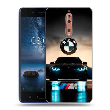 Пластиковый чехол на Nokia 8 с принтом БМВ BMW Пластиковый чехол на Nokia 8 с принтом БМВ BMW