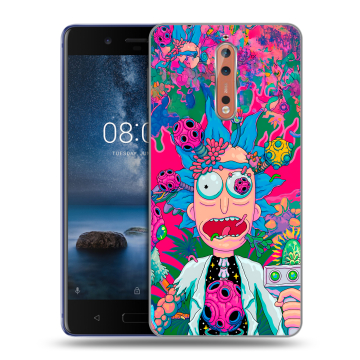 Пластиковый чехол на Nokia 8 с принтом Рик и Морти Rick Morty Пластиковый чехол на Nokia 8 с принтом Рик и Морти Rick Morty
