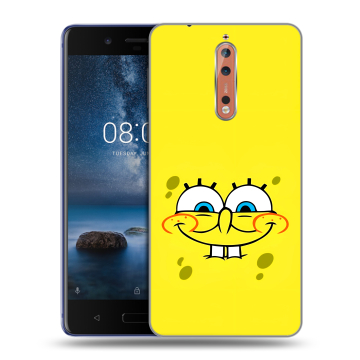 Пластиковый чехол на Nokia 8 с принтом спанчбоб спанч боб