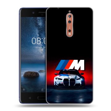 Пластиковый чехол на Nokia 8 с принтом БМВ BMW Пластиковый чехол на Nokia 8 с принтом БМВ BMW