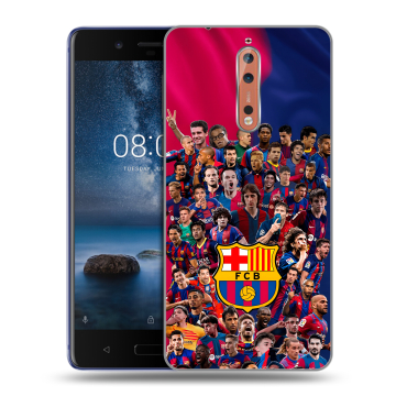 Пластиковый чехол на Nokia 8 с принтом Барселона Barcelona