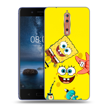 Пластиковый чехол на Nokia 8 с принтом Спанч боб Спанчбоб Пластиковый чехол на Nokia 8 с принтом Спанч боб Спанчбоб