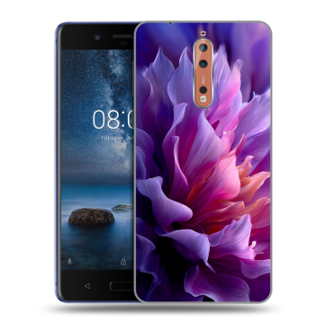Пластиковый чехол на Nokia 8 с принтом женский цветы Пластиковый чехол на Nokia 8 с принтом женский цветы