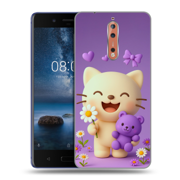Пластиковый чехол на Nokia 8 с принтом для девочек Пластиковый чехол на Nokia 8 с принтом для девочек