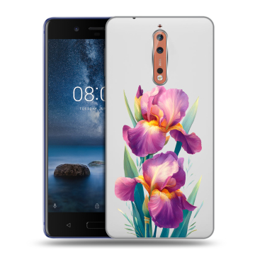 Пластиковый чехол на Nokia 8 с принтом Цветы орхидеи Пластиковый чехол на Nokia 8 с принтом Цветы орхидеи