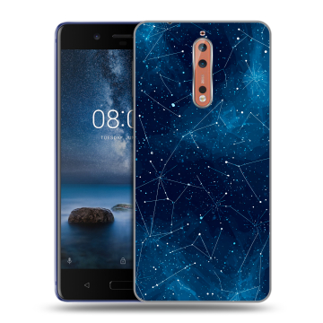 Пластиковый чехол на Nokia 8 с принтом Космос звезды Пластиковый чехол на Nokia 8 с принтом Космос звезды