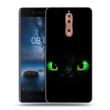 Пластиковый чехол на Nokia 8 с принтом Как приручить дракона