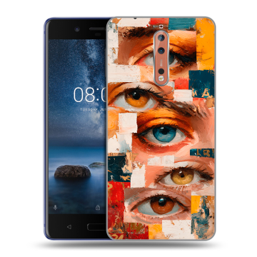 Пластиковый чехол на Nokia 8 с принтом Модный принт