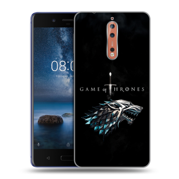 Пластиковый чехол на Nokia 8 с принтом Игра Престолов Game Thrones