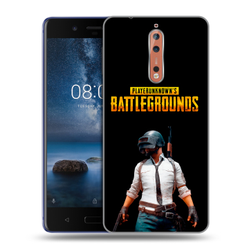 Пластиковый чехол на Nokia 8 с принтом PUGB ПАГБ