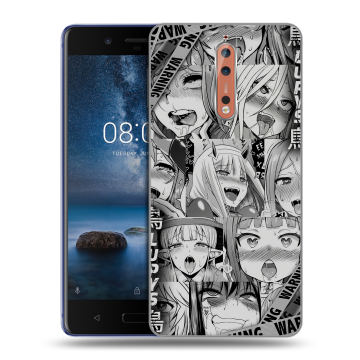 Пластиковый чехол на Nokia 8 с принтом Ahegao Ахегао Аниме Пластиковый чехол на Nokia 8 с принтом Ahegao Ахегао Аниме