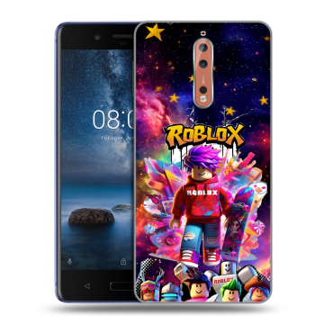 Пластиковый чехол на Nokia 8 с принтом Roblox Роблокс Пластиковый чехол на Nokia 8 с принтом Roblox Роблокс