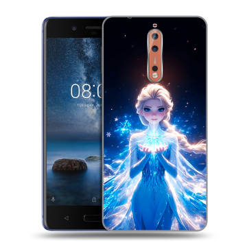 Пластиковый чехол на Nokia 8 с принтом Холодное сердце Frozen Пластиковый чехол на Nokia 8 с принтом Холодное сердце Frozen