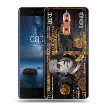 Пластиковый чехол на Nokia 8 с принтом Доллар деньги Пластиковый чехол на Nokia 8 с принтом Доллар деньги