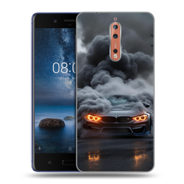 Пластиковый чехол на Nokia 8 с принтом BMW БМВ Пластиковый чехол на Nokia 8 с принтом BMW БМВ