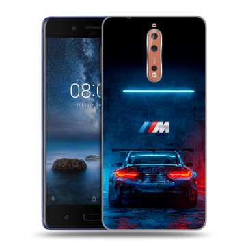 Пластиковый чехол на Nokia 8 с принтом BMW БМВ Пластиковый чехол на Nokia 8 с принтом BMW БМВ