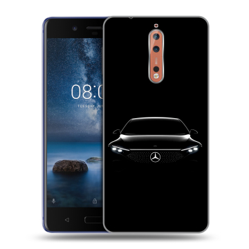 Пластиковый чехол на Nokia 8 с принтом Mercedes Мерседес Пластиковый чехол на Nokia 8 с принтом Mercedes Мерседес