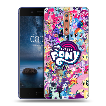 Пластиковый чехол на Nokia 8 с принтом My little pony Дружба чудо Пластиковый чехол на Nokia 8 с принтом My little pony Дружба чудо