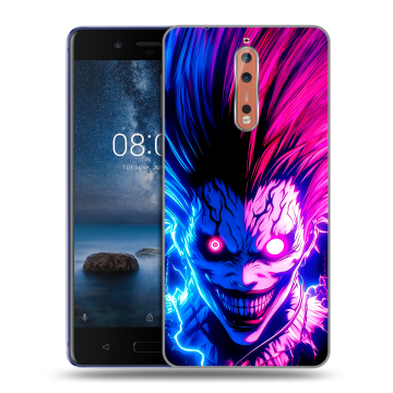 Пластиковый чехол на Nokia 8 с принтом Death note Тетрадь смерти Пластиковый чехол на Nokia 8 с принтом Death note Тетрадь смерти