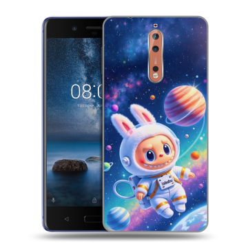 Пластиковый чехол на Nokia 8 с принтом Labubu Лабубу Пластиковый чехол на Nokia 8 с принтом Labubu Лабубу