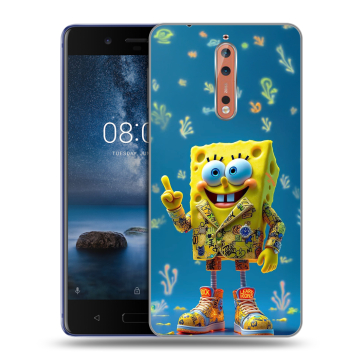 Пластиковый чехол на Nokia 8 с принтом Спанч боб Спанчбоб Пластиковый чехол на Nokia 8 с принтом Спанч боб Спанчбоб