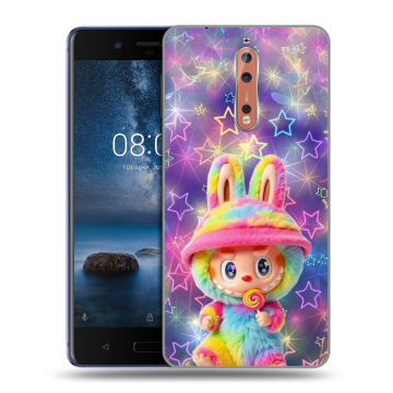 Пластиковый чехол на Nokia 8 с принтом Labubu Лабубу Пластиковый чехол на Nokia 8 с принтом Labubu Лабубу