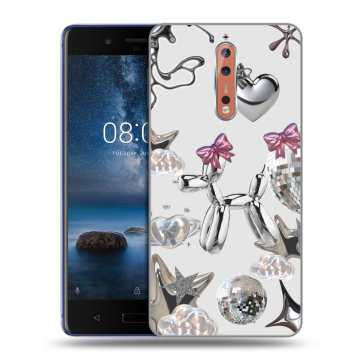 Пластиковый чехол на Nokia 8 с принтом Y2K Пластиковый чехол на Nokia 8 с принтом Y2K