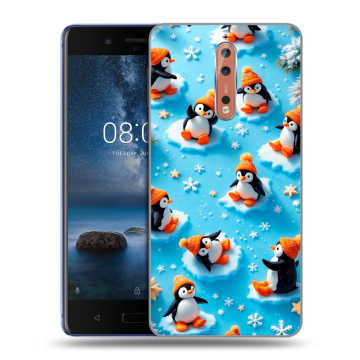 Пластиковый чехол на Nokia 8 с принтом Новый год Пластиковый чехол на Nokia 8 с принтом Новый год