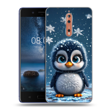 Пластиковый чехол на Nokia 8 с принтом Новый год Пластиковый чехол на Nokia 8 с принтом Новый год