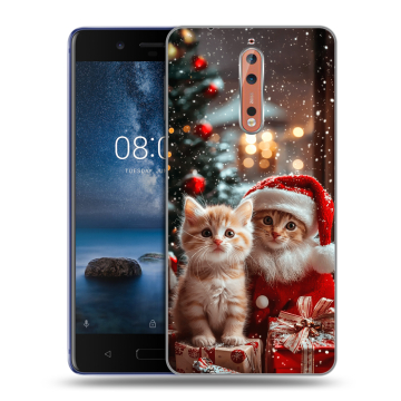 Пластиковый чехол на Nokia 8 с принтом Новый год Пластиковый чехол на Nokia 8 с принтом Новый год