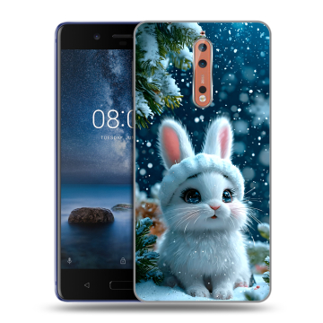 Пластиковый чехол на Nokia 8 с принтом Новый год Пластиковый чехол на Nokia 8 с принтом Новый год