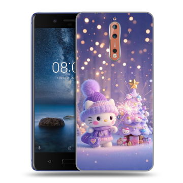 Пластиковый чехол на Nokia 8 с принтом Новый год Пластиковый чехол на Nokia 8 с принтом Новый год