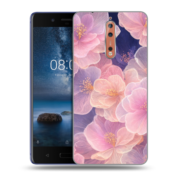 Пластиковый чехол на Nokia 8 с принтом женский Пластиковый чехол на Nokia 8 с принтом женский