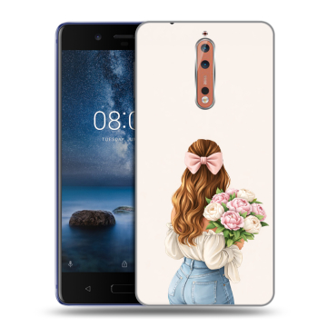 Пластиковый чехол на Nokia 8 с принтом женский Пластиковый чехол на Nokia 8 с принтом женский