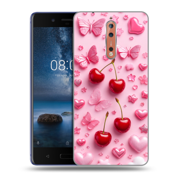 Пластиковый чехол на Nokia 8 с принтом для девочек Пластиковый чехол на Nokia 8 с принтом для девочек