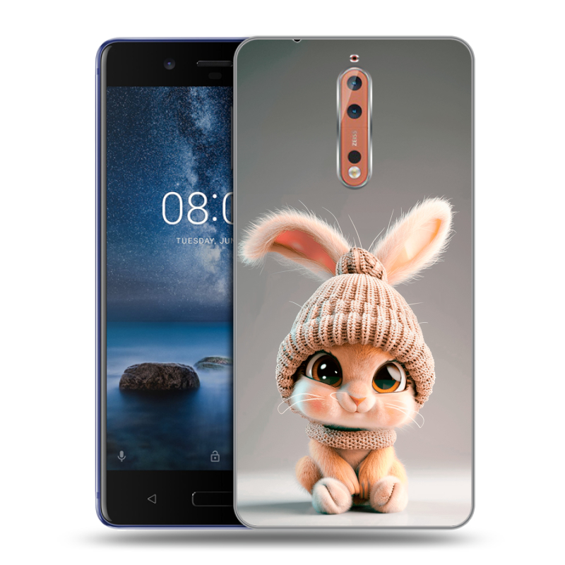 Пластиковый чехол на Nokia 8 с принтом Кролик Пластиковый чехол на Nokia 8 с принтом Кролик